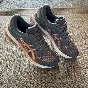 ASICS Women's Running Shoes - Gray and Pink